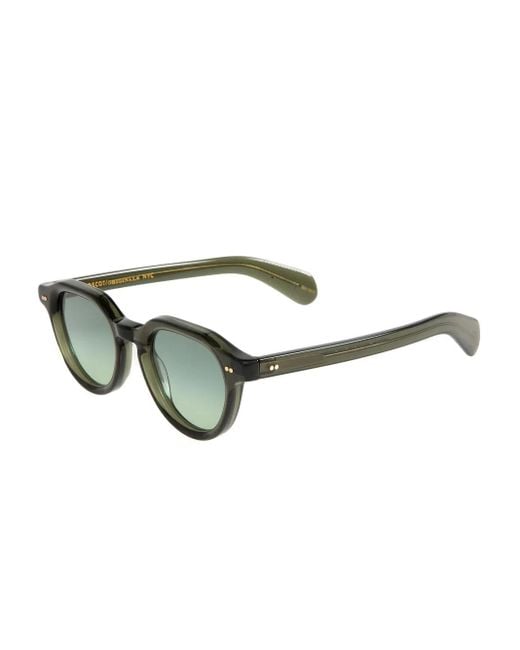Moscot Green Bjorn Round-Frame Sunglasses