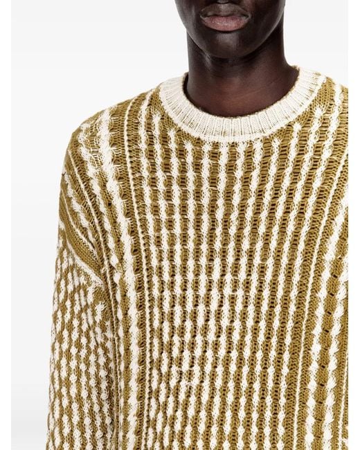 Pull K-Moise En Maille Torsadée DIESEL pour homme en coloris Metallic