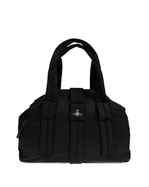 Vivienne Westwood Black Sac Cabas Utility Drill Sidney