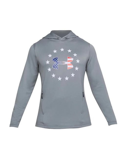 Under Armour Blue Freedom Hoodie for men