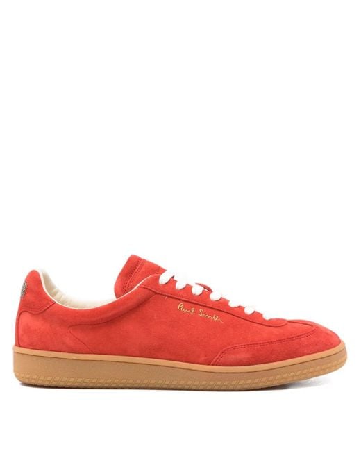 Paul Smith Men's Red Suede Sneakers