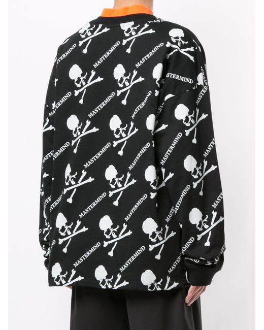 MASTERMIND WORLD Baumwolle Sweatshirt mit Totenkopf-Print in Schwarz für  Herren - Lyst
