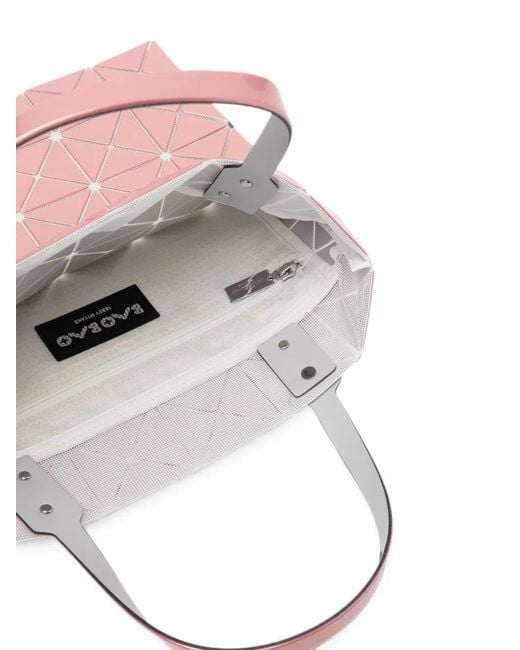 Issey Miyake Pink Sac Cabas Lucent À Design Métallisé