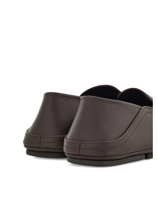 Ferragamo Gray Gancini Loafers for men