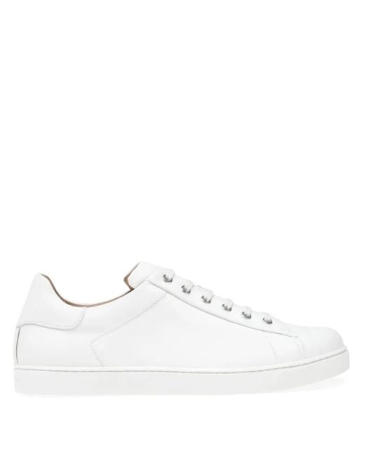 Gianvito Rossi White Leather Sneakers for men