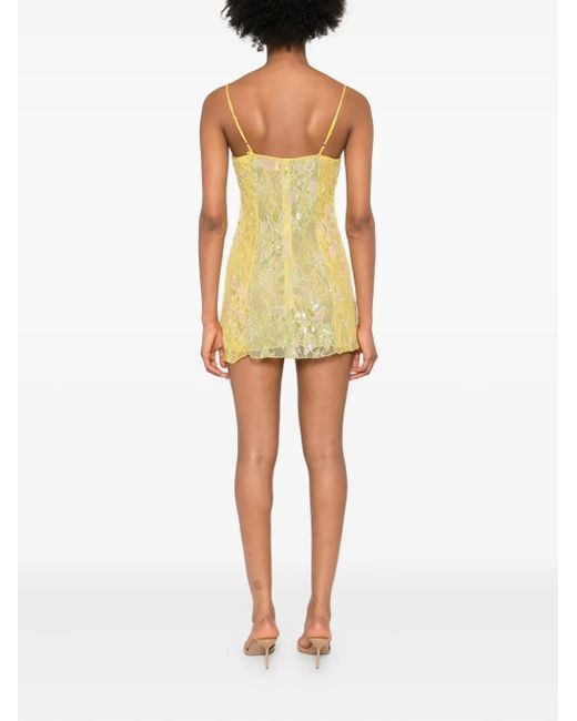 Abito Con Spalline di Roberta Einer in Yellow
