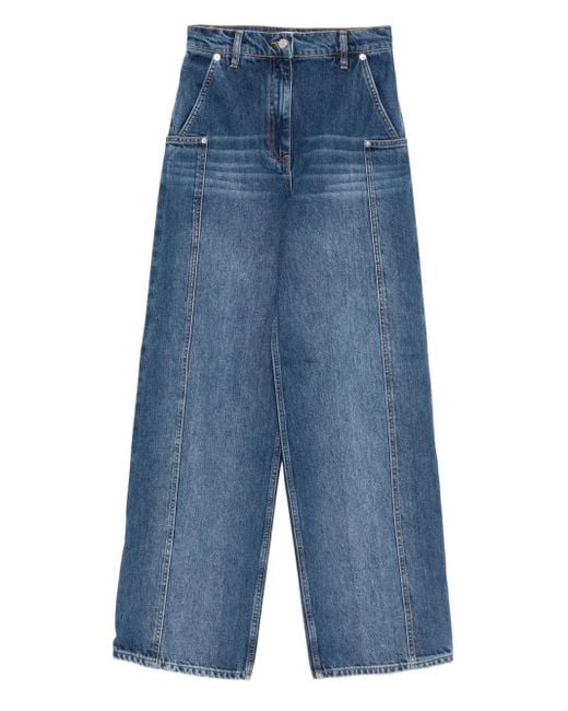 Jeans Con Design A Inserti di IRO in Blue