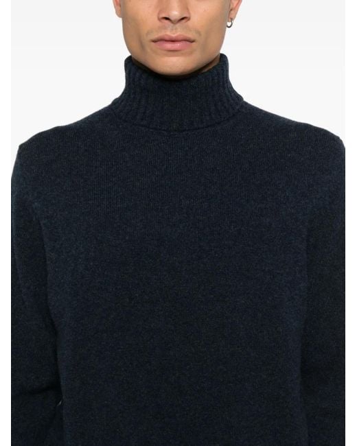 FILIPPO DE LAURENTIIS Blue Turtleneck Sweater for men