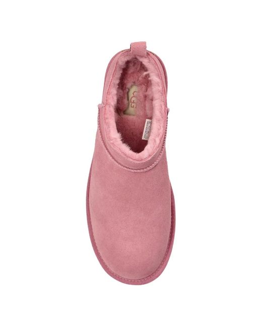 Ugg Pink Classic Micro Boots