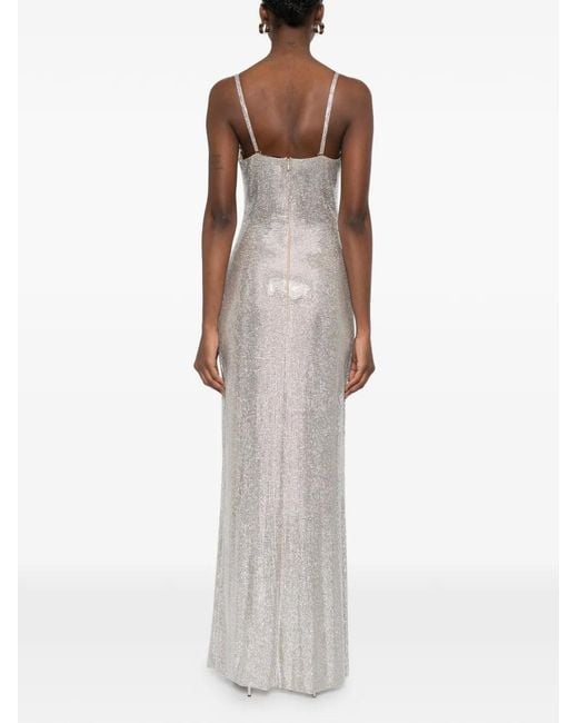 GIUSEPPE DI MORABITO White Ruched Slip Dress