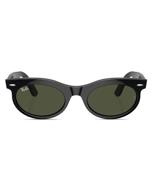 Ray-Ban Green Wayfarer Oval-frame Sunglasses