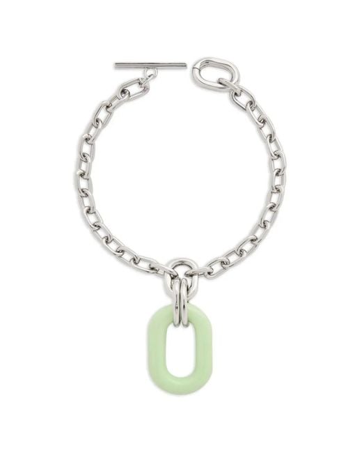 Rabanne Metallic Oversized-Pendant Necklace
