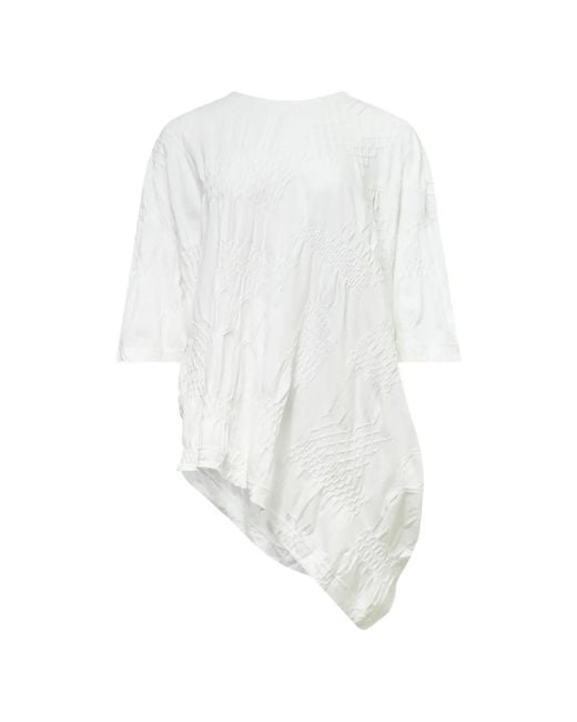 Y's Yohji Yamamoto White Asymmetric T-Shirt