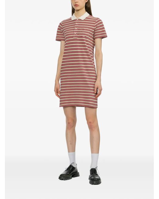 apc red dress A.P.C. Red Viviane Knit Dress A.P.C