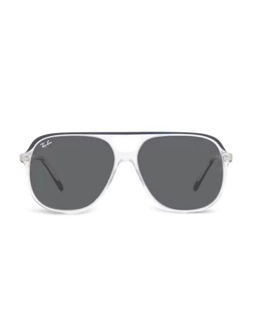 Ray-Ban Gray Transparent-Frame Sunglasses