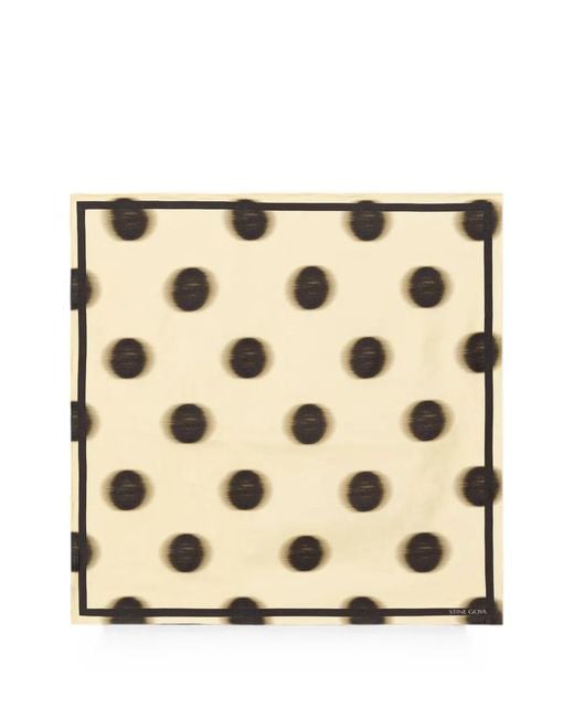 Stine Goya Natural Polka-Dot Square Scarf
