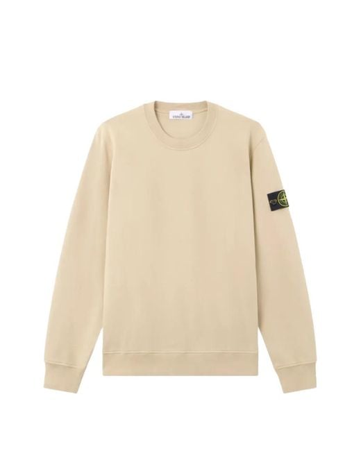 Sweat À Patch Logo Stone Island pour homme en coloris Natural
