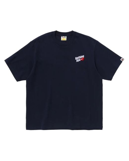 A Bathing Ape Blue Cotton T-Shirt for men