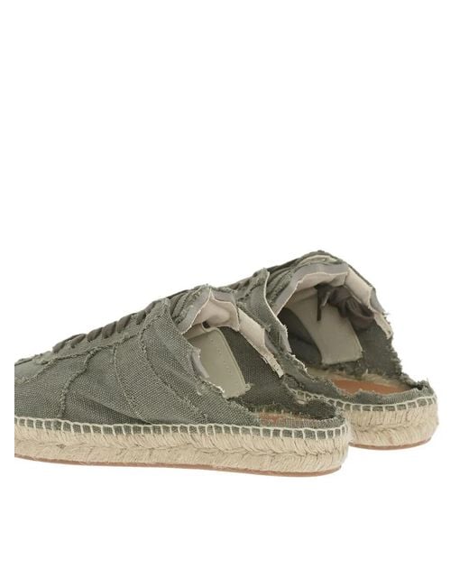 Maison Margiela Green Distressed Mules