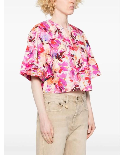 Ulla Johnson Pink Suri Blouse