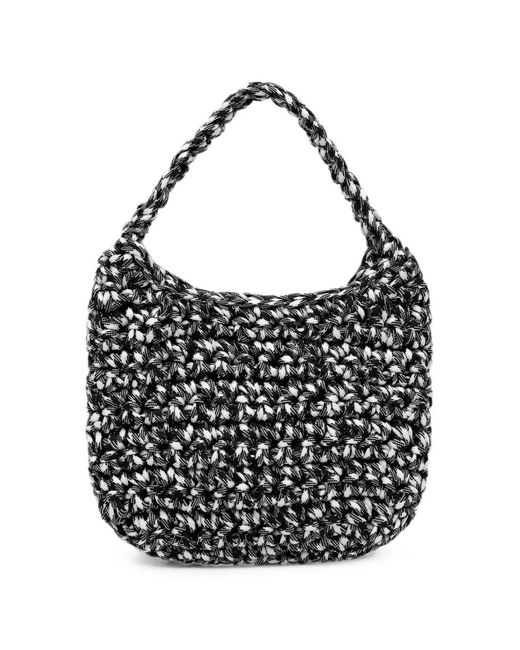 Borsa Tote Con Nodo di Samsøe & Samsøe in Black