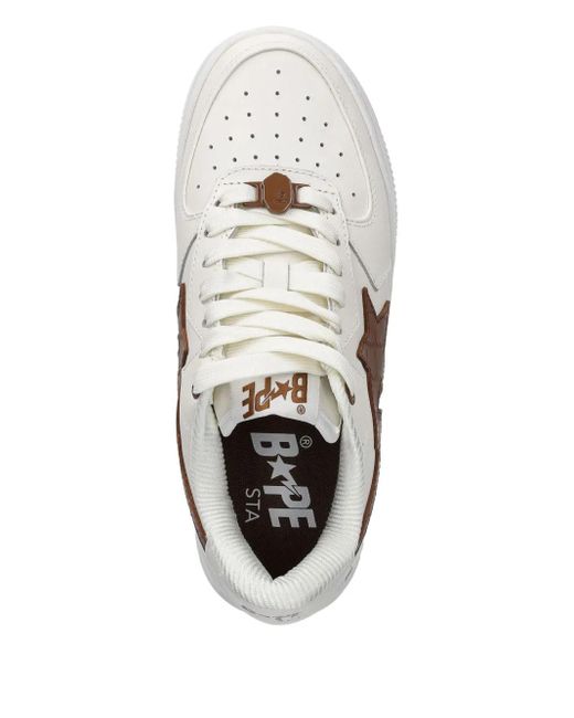 A Bathing Ape Bapesta Os Sneakers in het White