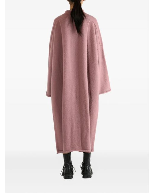 Casey Casey Softy Button-front Patch-pocket Coat Pink
