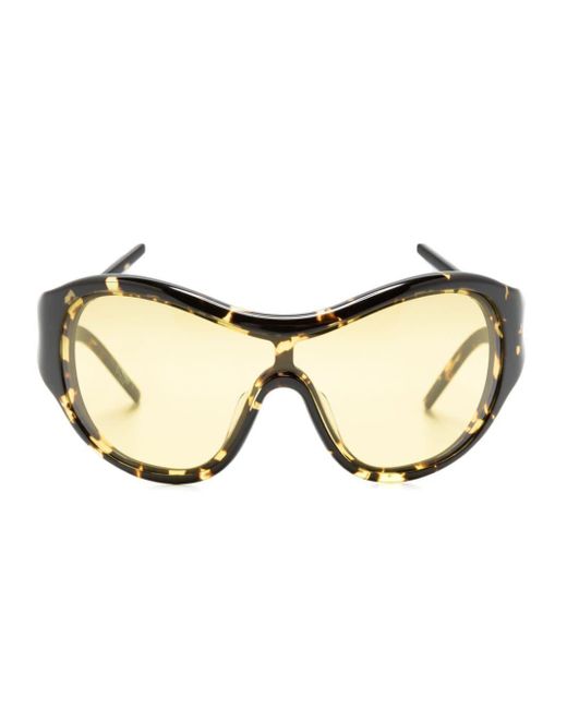 Christopher Esber Natural Uma 98 Wraparound-Frame Sunglasses