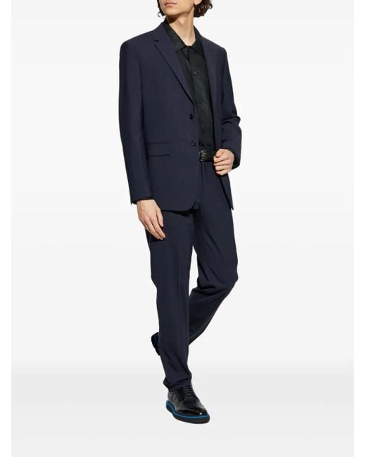 Theory Blue Single-Breasted Blazer for men