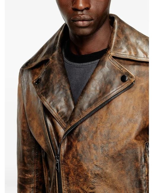 DIESEL Brown Jackets for men