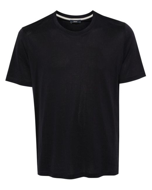 Herno T-Shirt aus Baumwolljersey in Black für Herren