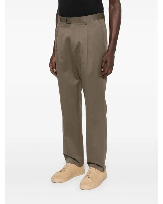 BE ABLE Gray Pleated Trousers for men