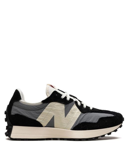 New Balance 327 Suede Sneakers in Black for Men Lyst