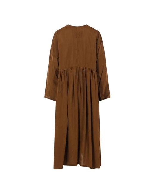 Uma Wang Brown Button Front Coat