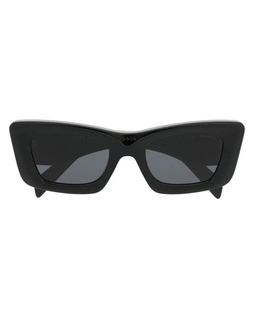 Prada Black Pr 13zs Cat-eye Acetate Sunglasses