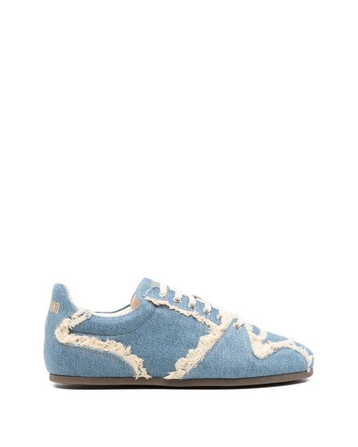 Moschino Blue Baskets À Bords Francs for men