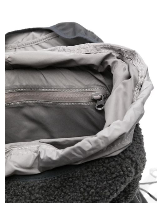 Adidas By Stella McCartney Black Fleece-Texture Buckle-Fastening Backpack