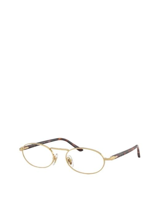 Persol White Oval-Frame Glasses