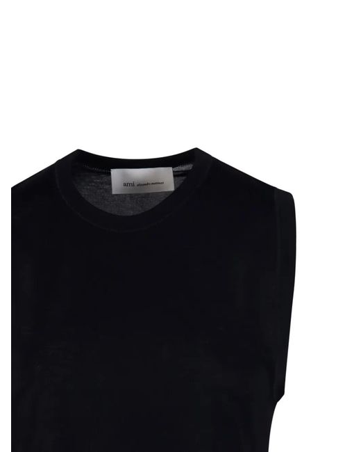 AMI Black Ami De Coeur Tank Top