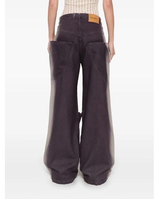 The Attico Purple Long Jeans