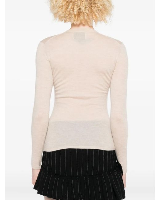 Jersey con cuello redondo Isabel Marant de color Natural