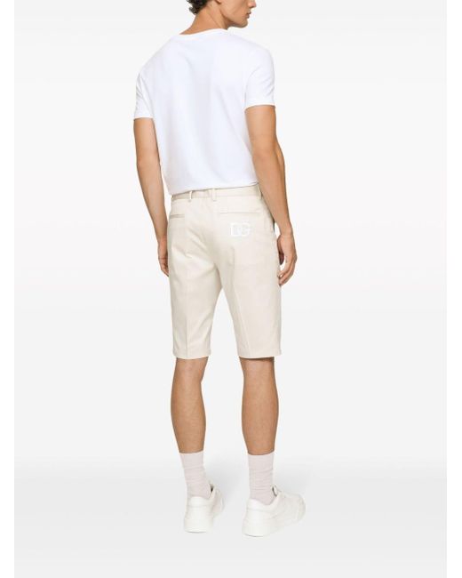 Dolce & Gabbana Natural Stretch-cottion Bermuda Shorts for men