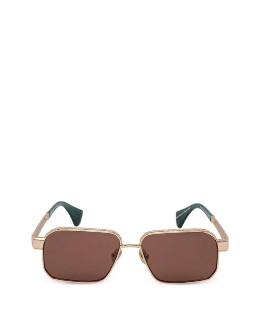 Vivienne Westwood Pink Engraved Geometric Sunglasses for men