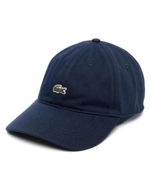 Lacoste Blue Baseballkappe Mit Logo-Patch