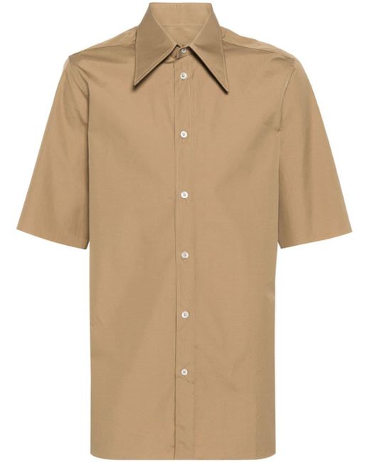 Maison Margiela Natural Oversized-collar Cotton Shirt for men