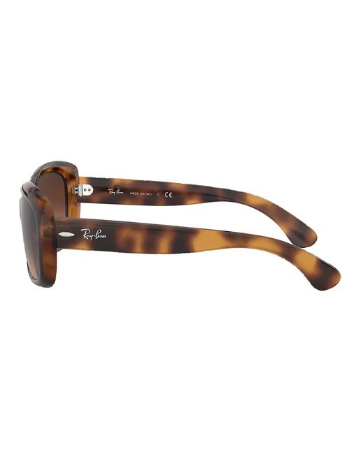 Ray-Ban Brown Tortoiseshell-Effect Oversize-Frame Sunglasses