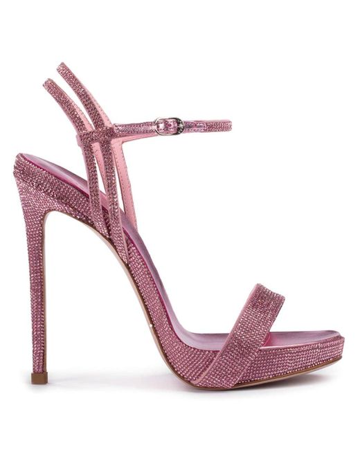 Sandalias Gwen con tacón de 120 mm Le Silla de color Pink