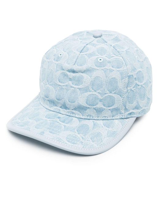 Gorra con motivo bordado COACH de color Azul | Lyst