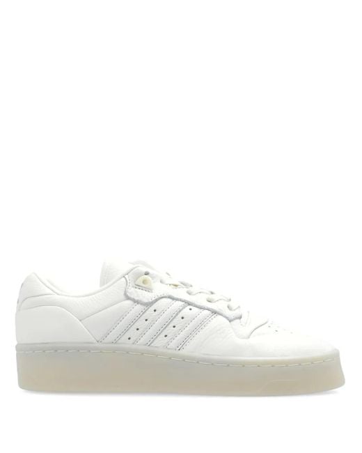 Adidas White Rivalry Lux Low Sneakers for men