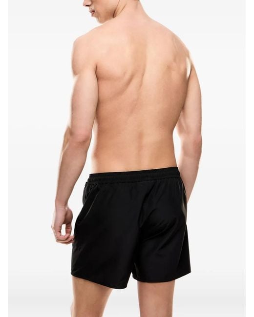 EA7 Black Drawstring Swim Shorts for men